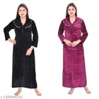 Velvet Nightdress Set for Women 