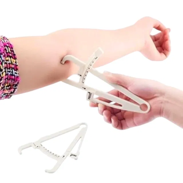 Lightweight Eco-Friendly Body Fat Measuring Caliper (Multicolor, Pack of 1)