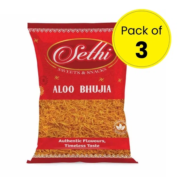 सेठी आलू भुजिया 3X200g (पैक ऑफ़ 3)