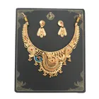 Gold Plated Necklace with Earrings Set for Women 