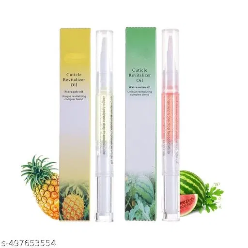 Kayi Beauty Nail Cuticle Oil Pen Nail Nutrition Oil Pen Nail Nourishment Pens Smell Cuticle Revitalizer for Agnail Nourishs Skin Nail Cares Multi Fragrances Essential Nail Cares (3ml x 2 Pcs)