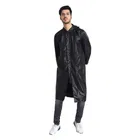 Solid Overcoat with Hoods and Side Pocket Raincoat for Men 