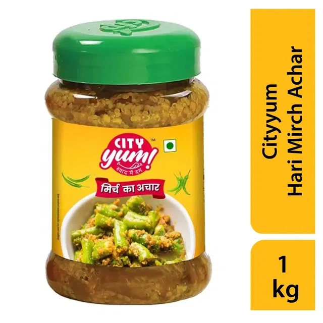 सिटी यम हरी मिर्च आचार 1 Kg