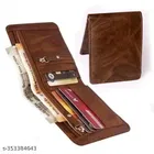 Leather Wallet for Men (Brown)