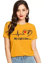 Half Sleeves Printed T-shirt for Women & Girls 