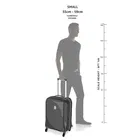 Safari Carter Cabin Size Trolley Bag Hard Shell Spinner Luggage, 55 cm, Dusk Green 