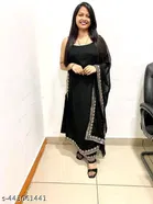 Embroidery Kurta Plazzo Set With Dupatta for Women 