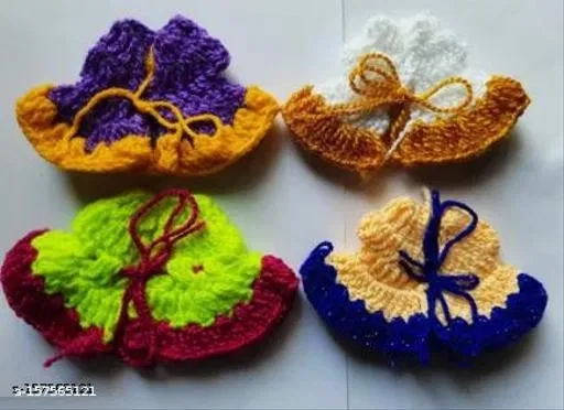 Laddu Gopal Woollen Dress, Multi, Pack of 4