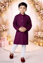Chikankari Rayon Pyjama Set for Boys 