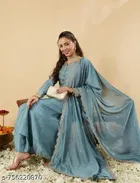 Solid Acrylic Kurta Set for Women 
