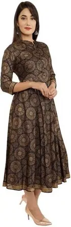 Women Viscose Rayon Printed Kurta 