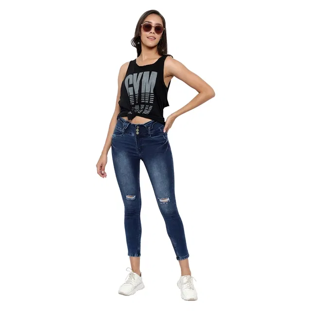 Denim Jeans for Women, Blue (34)