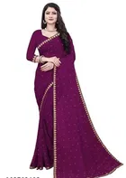 Lycra Blend Embroidered Saree for Women 