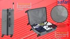 Safari Carter Pro  22 Inch [Small] Premium Cabin Size Trolley Bag 4 Wheel, Grey