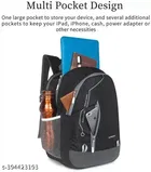 Polyester Backpack for Men & Women, Black