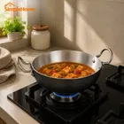 SimpleHome Aluminium Kadhai With Induction Base-3500 ml 26cm