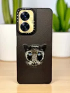 Synthetic Pu Leather Back Cover For Realme Rmx3710 / N55 