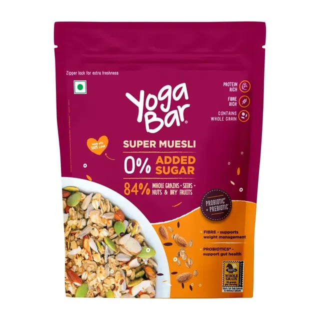 Yogabar Muesli No Added Sugar 400 g