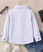 Self Design Cotton Blend Shirt for Boys 