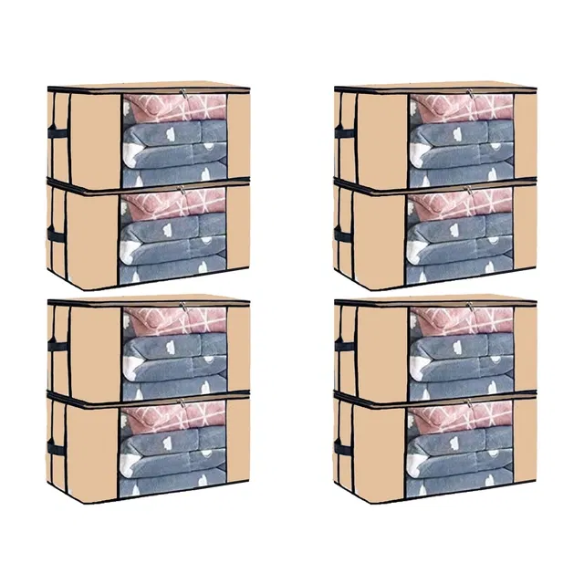 Non-woven Blanket Cover , Beige ,(Pack Of 8)