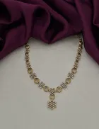 Zircon Gold-plated Necklace Set for Women 