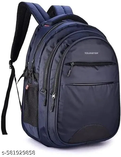 Polyester Backpack for Men & Women, Blue