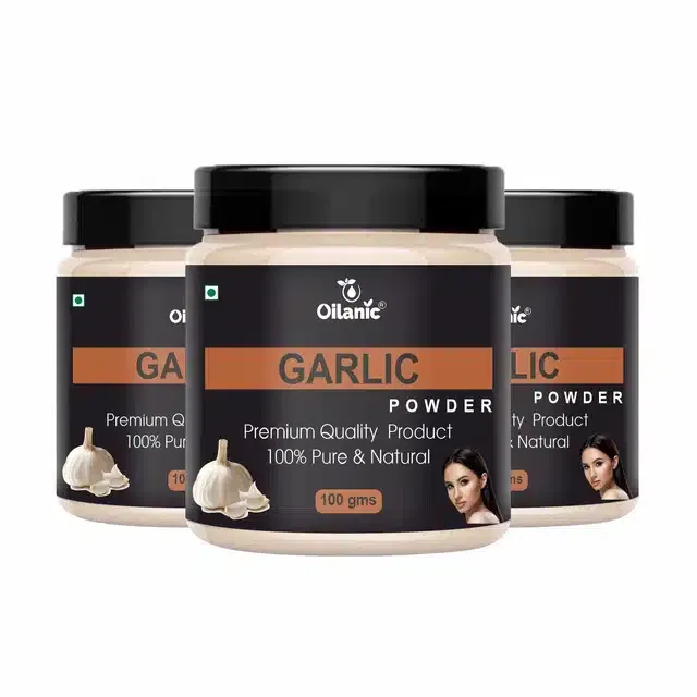 Natural Garlic Powder for Skin & Hair (Pack of 3, 100 g)