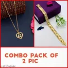 Alloy Pendant with Chain & Bracelet for Women 