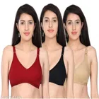 Polycotton Non-Padded Bra for Women 