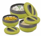 Asian Cosmos Non DLX Casserole Set of 3, Assorted [600 ml, 1000 ml, 1500 ml]