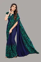 Saree with Unstitched Blouse for Women 