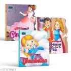 Fairy Tale Shaped Board Book | Cinderella, The Princess and the Pea, and Thumbelina | for kids | story books | 
