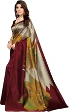 Mysore Silk Printed Saree for Women 