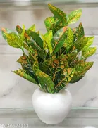 Plastic Artificial Flower With Pot,Multicolour