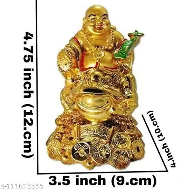 Laughing Buddha Idol (Gold)