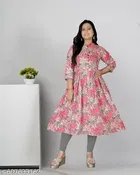 Floral Printed Flared Kurti for Women 
