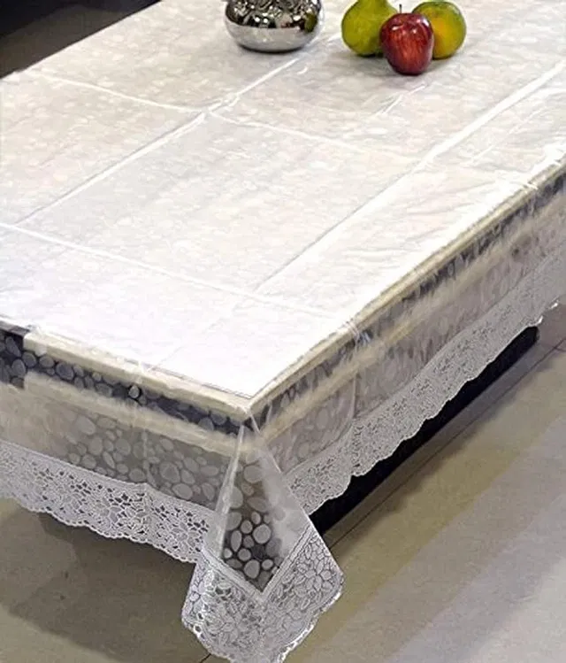 PVC Printed 4 Seaters Table Cover (Multicolor, 40x60 inches)