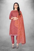 Chanderi Cotton Unstitched Dress Material for Women 
