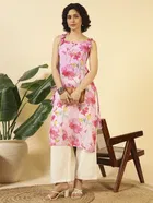 Tie Up Georgette Kurti for Women 