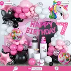 Rainbow Theme 7th Happy Birthday Decoration,Multicolour,Set Of 1