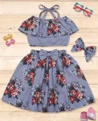 Cotton Blend Clothing Set for Girls 