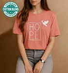 Cotton Blend Printed T-Shirt for Women 
