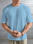 Cotton Blend T-shirt for Men, Blue 