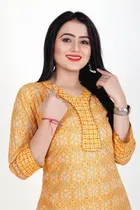 Cotton A-Line Kurti with Pant 