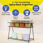 Stainless Steel Spice Rack (Black)
