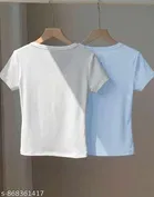 Lycra T-shirt for Women, Multicolor, Pack of 2 