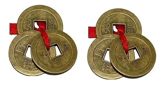 Copper Decorative Showpiece (Golden, Pack of 2)