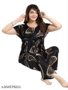 Satin Nightsuit for Women 