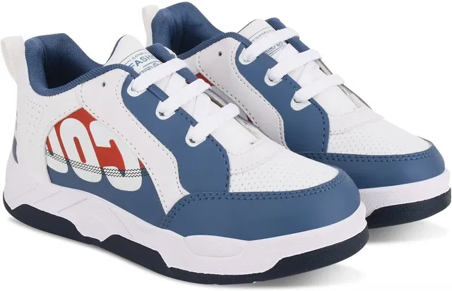 Jootiyapa Casual Shoes for Kids Tank-Blue, Blue & White (4-4.5 Years)