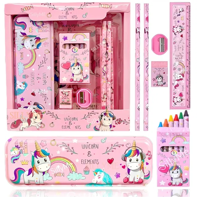 Unicorn Stationery Set [12 Pcs]